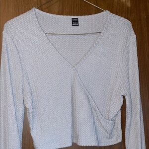 SHEIN Gray Textured Women's Top